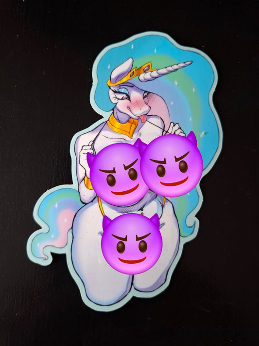 Celestia dipping sticker (pinup)
