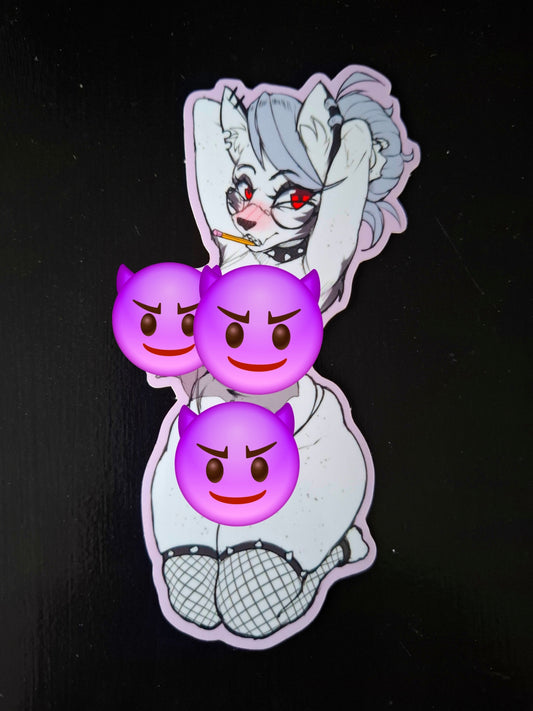 Sexy nerdy Loona sticker (pinup)