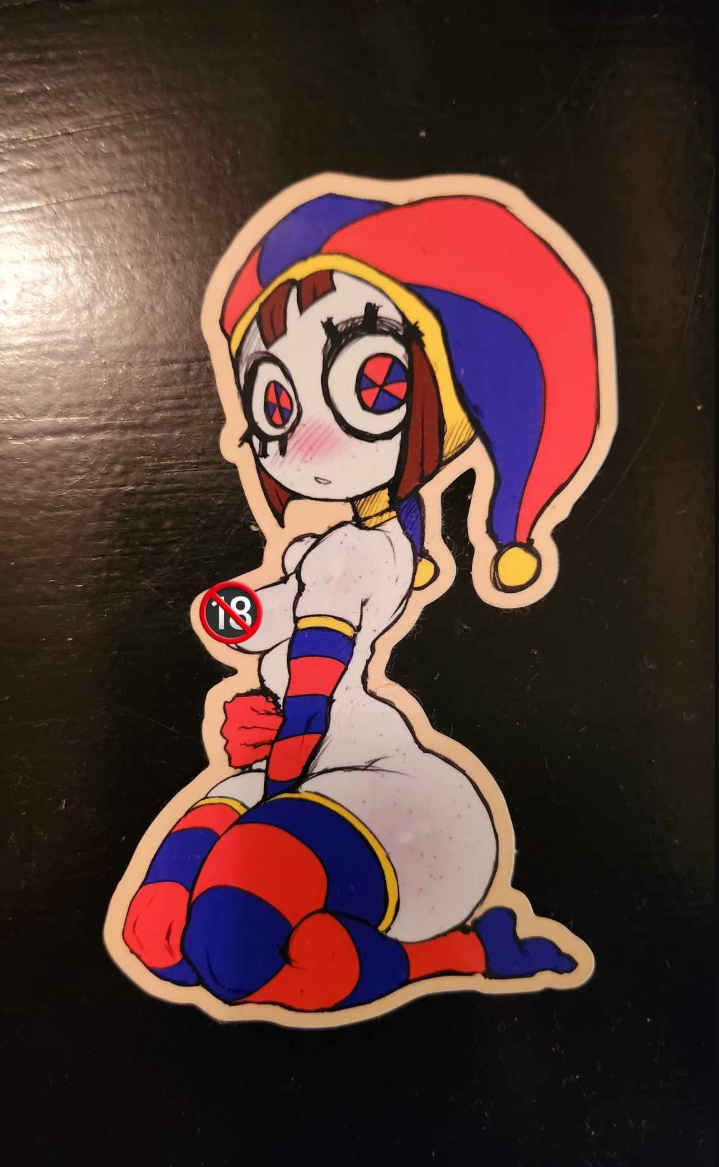 Pomni sticker 2 (pinup)