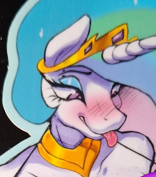 Celestia dipping sticker (pinup)