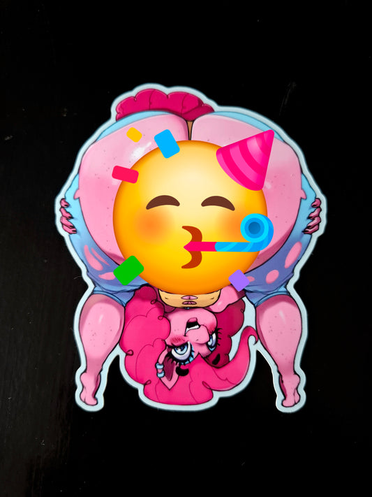 Pinkie Pie cake sticker 18+ (New release!)