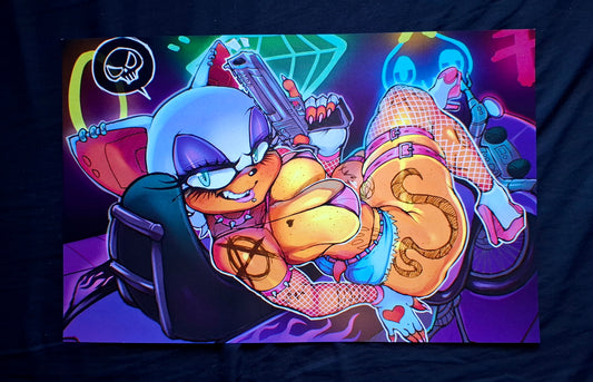 Motorcycle Rouge art print (censored) *new release*