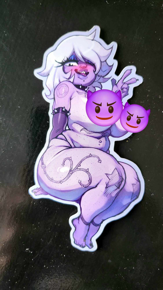 Amethyst sticker (pinup)